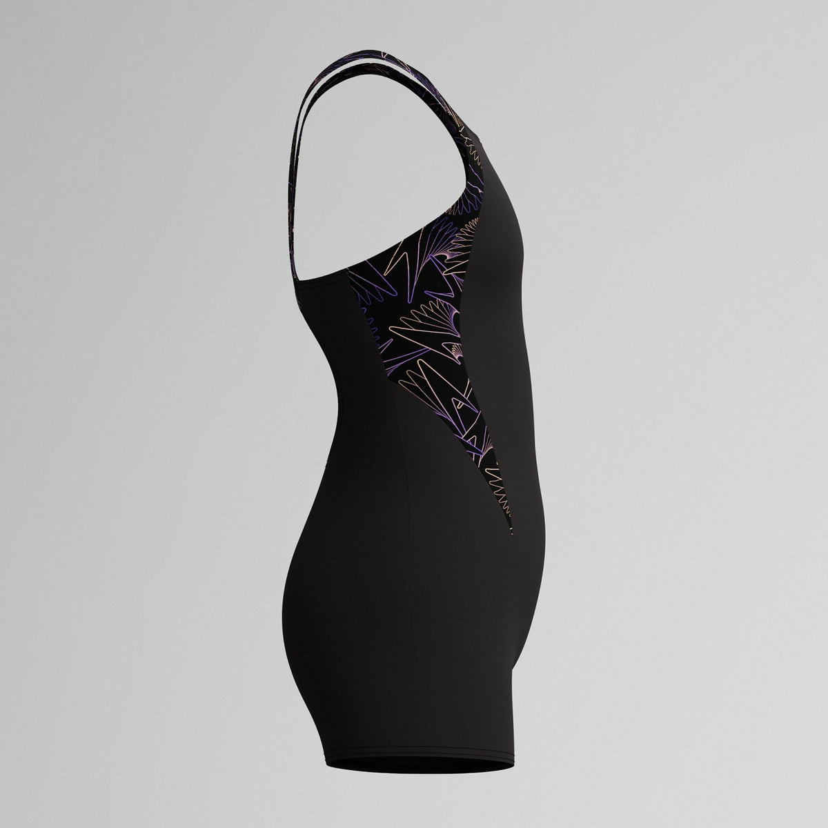 Speedo Girls Hyperboom Splice Legsuit Black/Peach