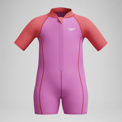 Speedo Infant Girls' Learn to Swim Neoprene Suit Swimsuit Pink