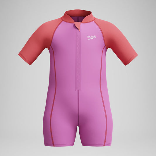 Speedo Infant Girls' Learn to Swim Neoprene Suit Swimsuit Pink
