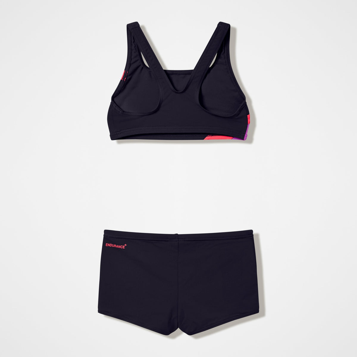 Speedo Girls Hyperboom Butterfly Back Bikini Set Black/Red