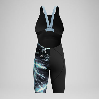 Speedo Girls Fastskin LZR Ignite Kneeskin Black/Grey