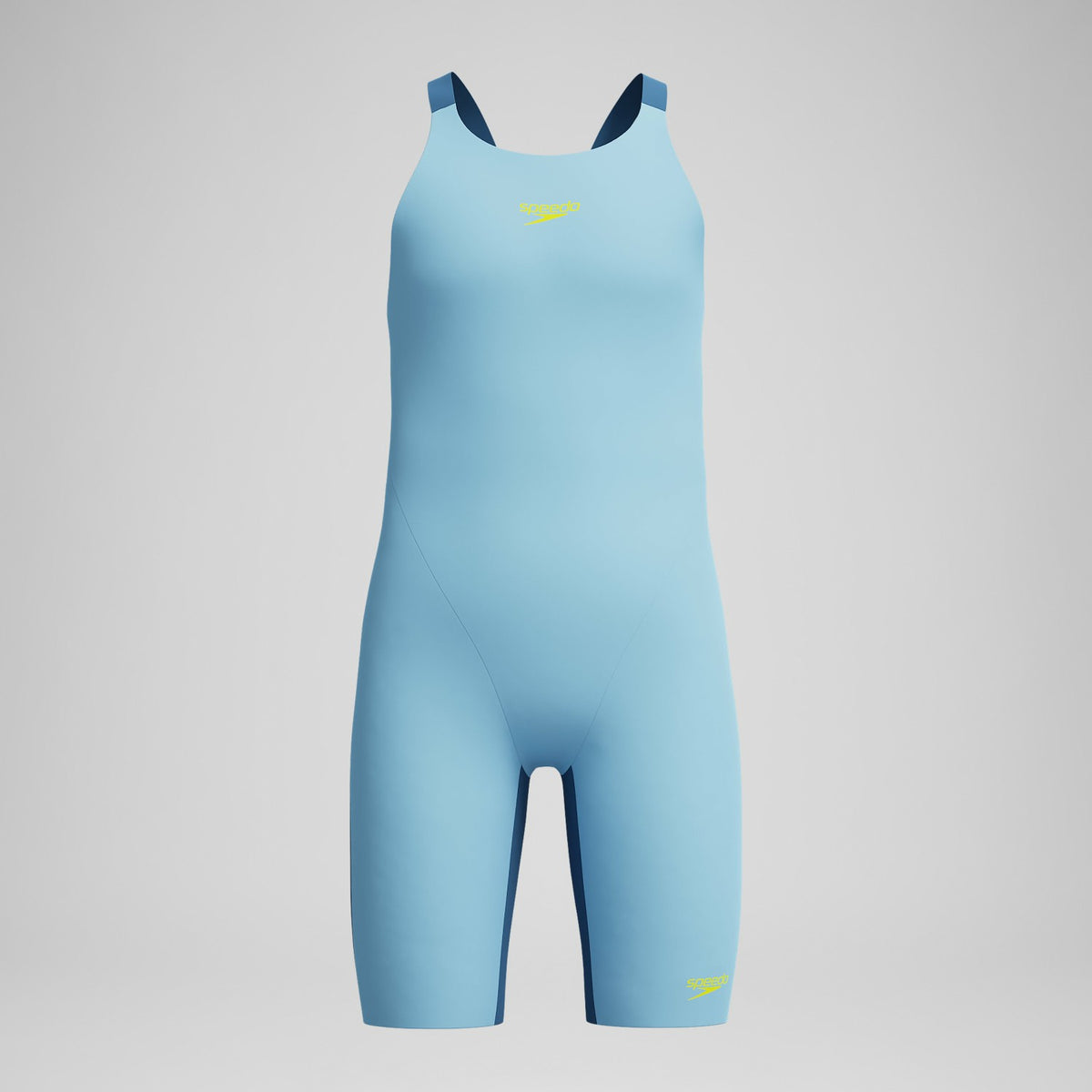 Speedo Girls Fastskin Endurance+ Max Openback Kneeskin Blue