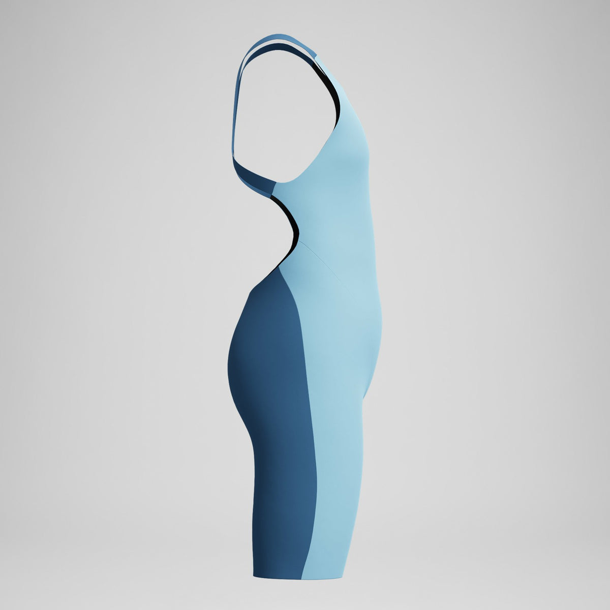 Speedo Girls Fastskin Endurance+ Max Openback Kneeskin Blue