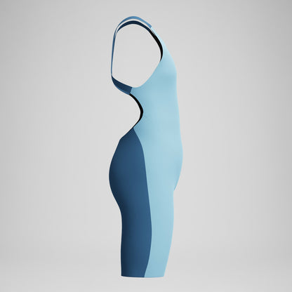 Speedo Girls Fastskin Endurance+ Max Openback Kneeskin Blue