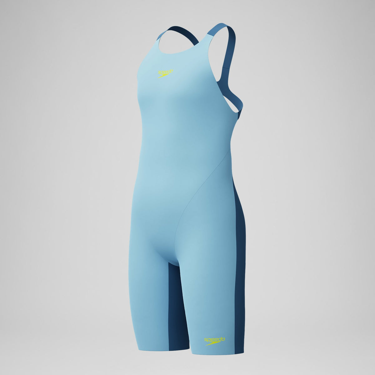 Speedo Girls Fastskin Endurance+ Max Openback Kneeskin Blue
