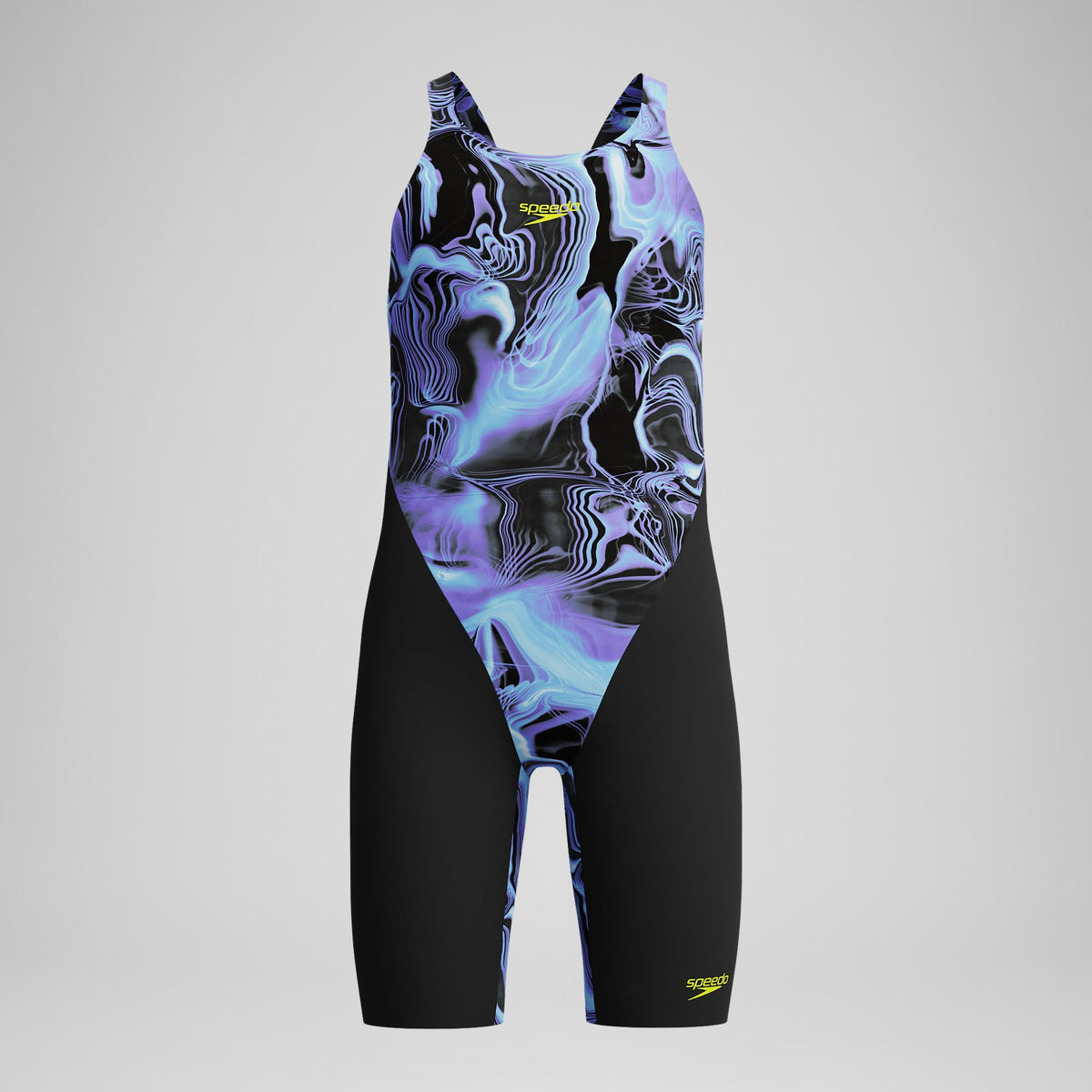 Speedo Girls Fastskin Endurance+ Max Openback Kneeskin Black/Blue