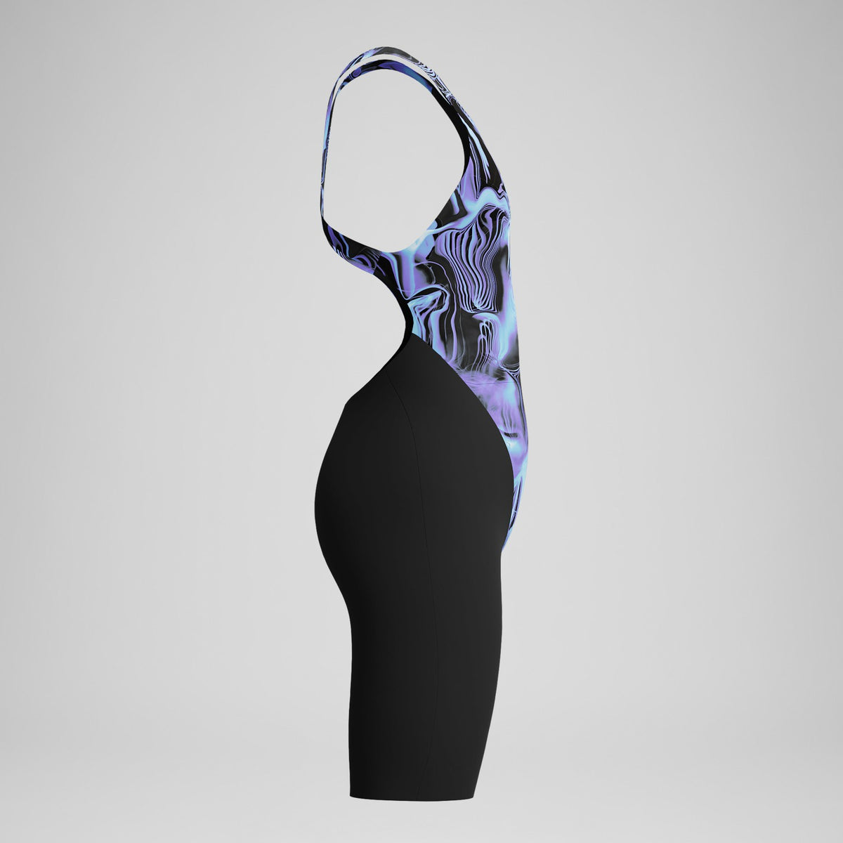 Speedo Girls Fastskin Endurance+ Max Openback Kneeskin Black/Blue