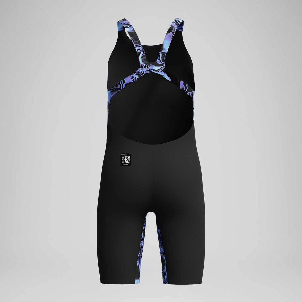 Speedo Girls Fastskin Endurance+ Max Openback Kneeskin Black/Blue