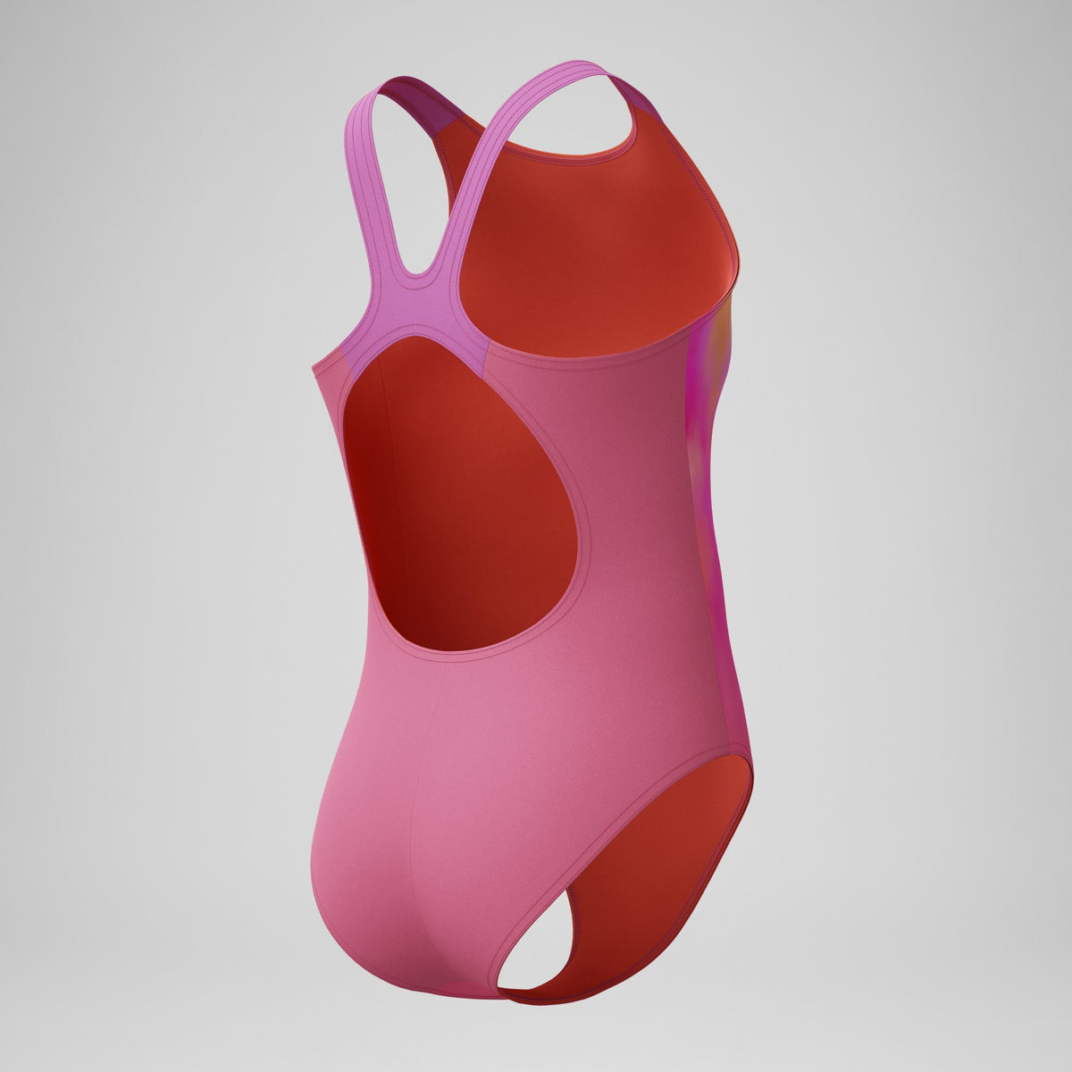 Speedo Girls Printed Pulseback Swimsuit Pink