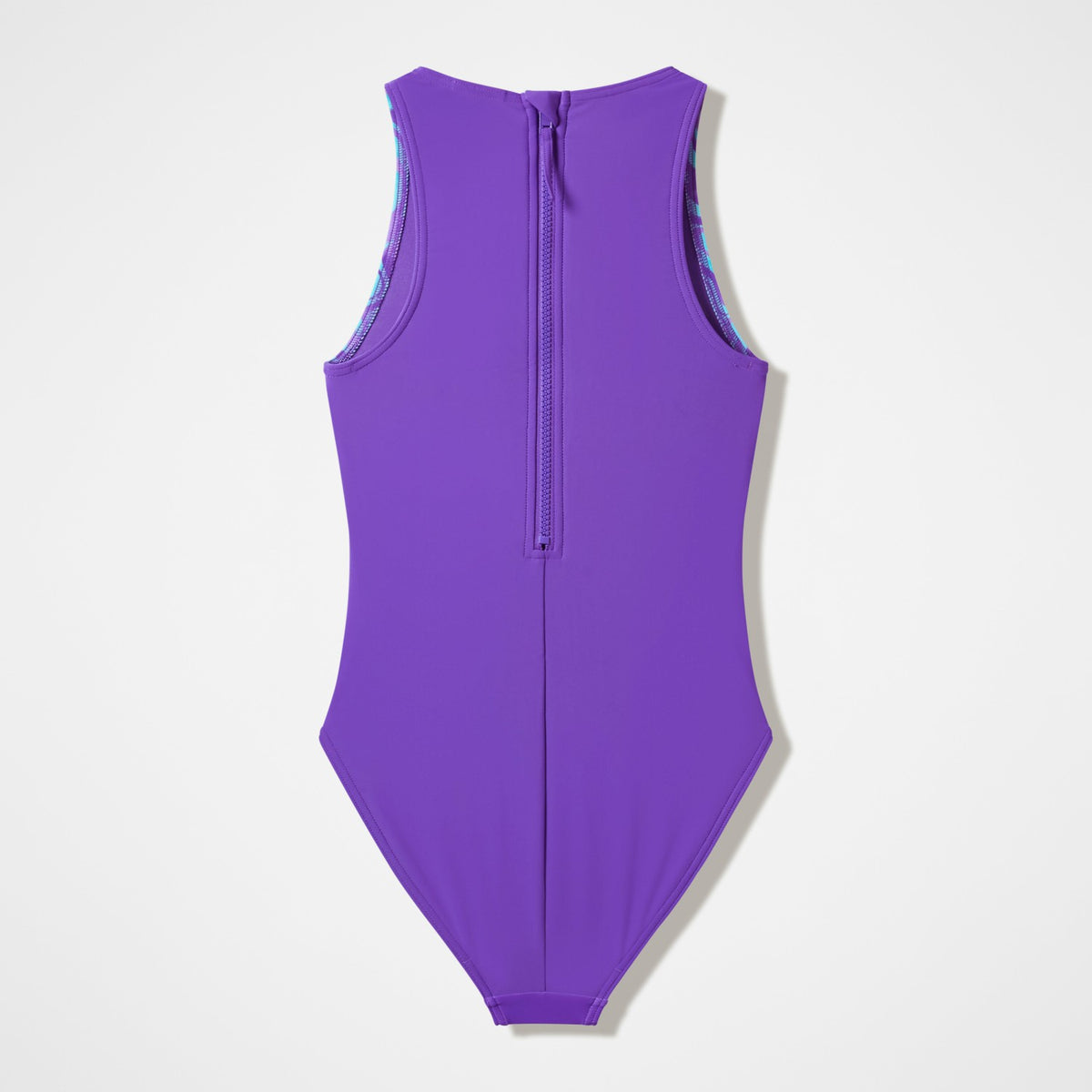 Speedo Girls Printed Hydrasuit Purple/Blue