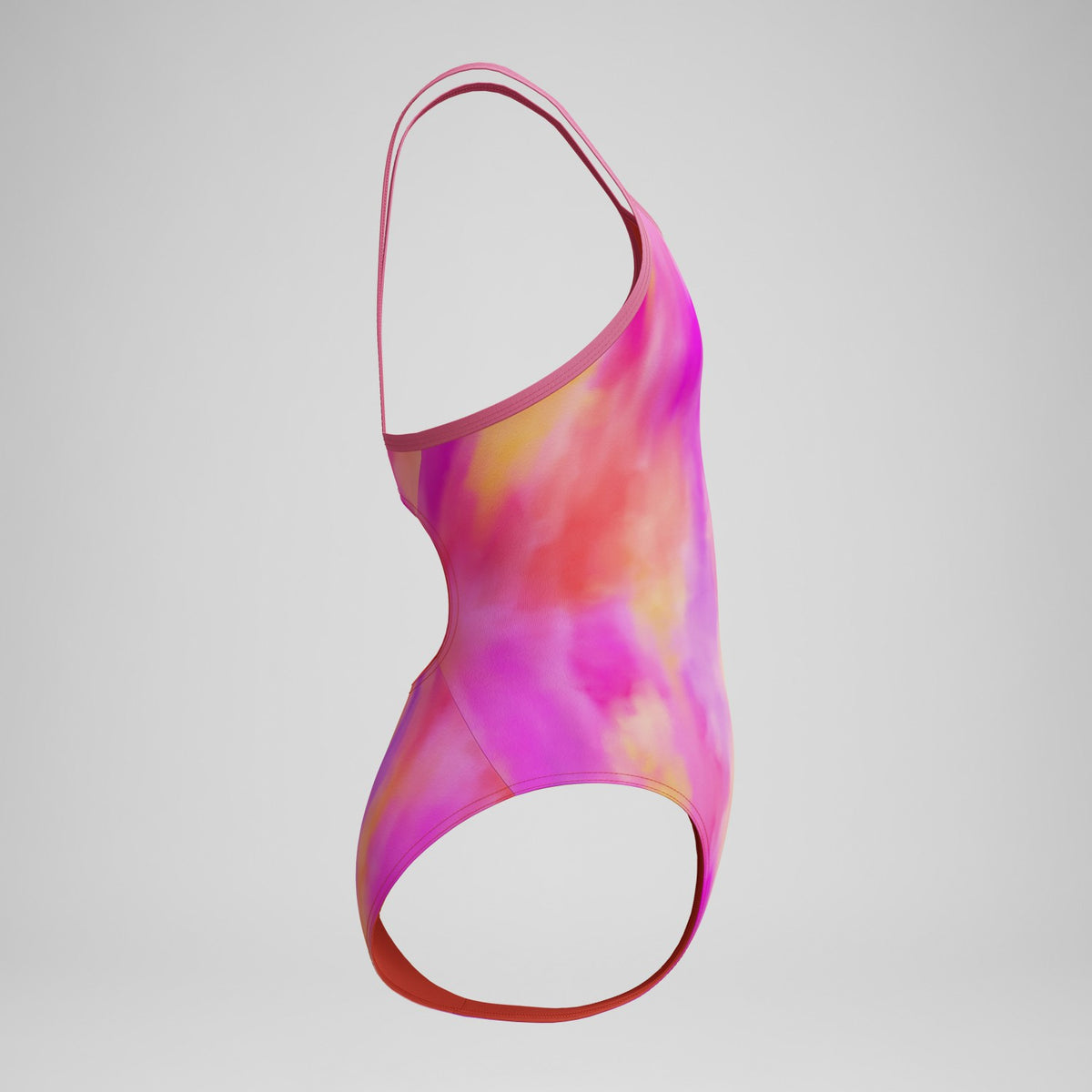 Speedo Girls Printed Thinstrap Swimsuit Pink