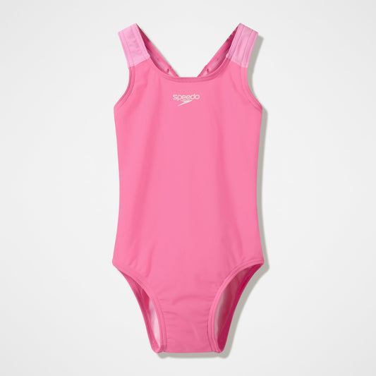 Speedo Infant Girls Medalist Swimsuit Pink