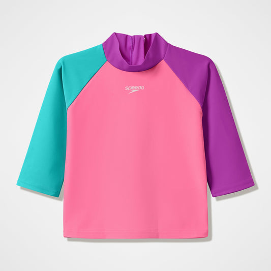 Speedo Infants Long Sleeve Rashguard Pink/Blue
