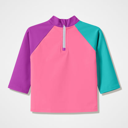 Speedo Infants Long Sleeve Rashguard Pink/Blue