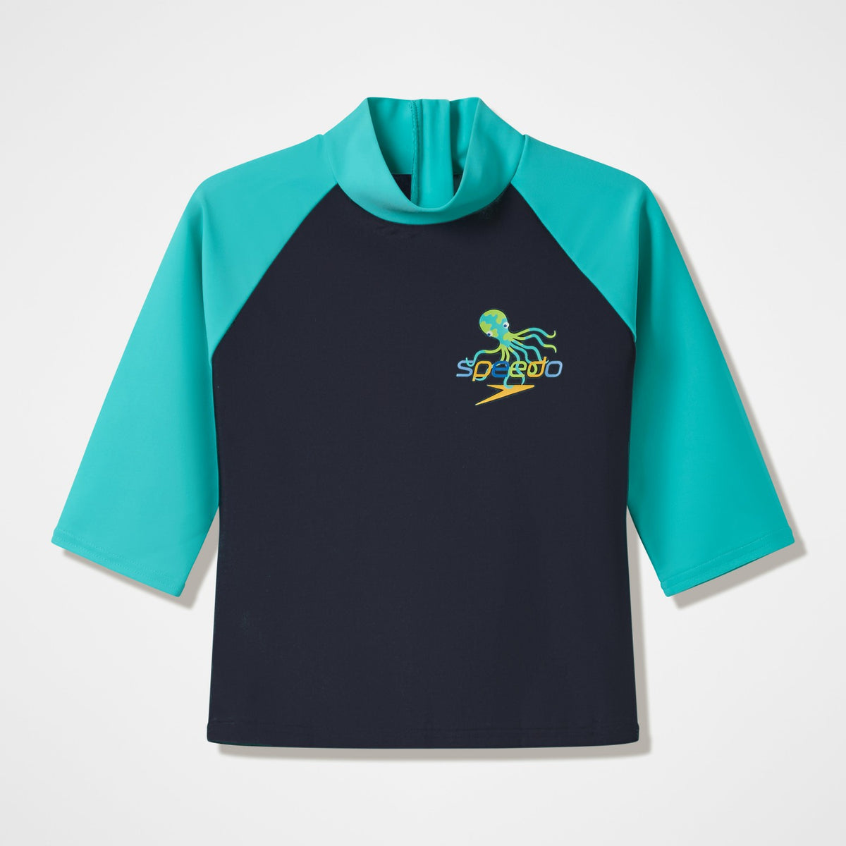 Speedo Infants Printed Long Sleeve Rashguard Black/Blue