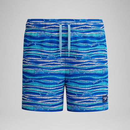 Speedo Boys Printed Swim Shorts Blue