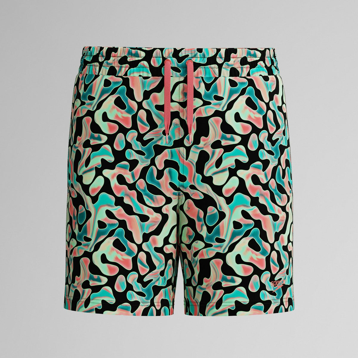 Speedo Boys Printed Swim Shorts Orange/Green