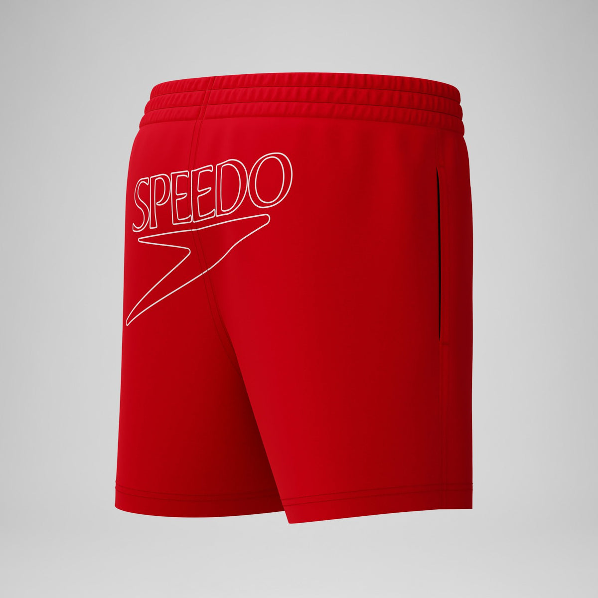 Speedo Boys Classic Logo Swim Shorts Red