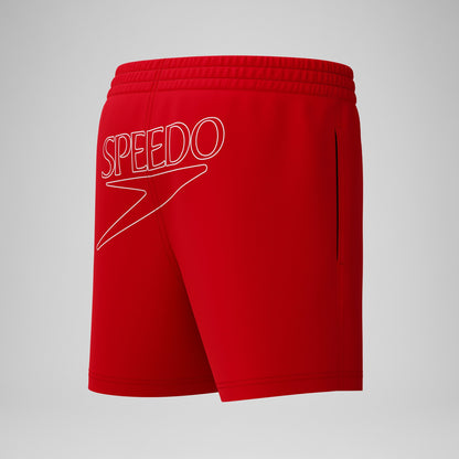 Speedo Boys Classic Logo Swim Shorts Red