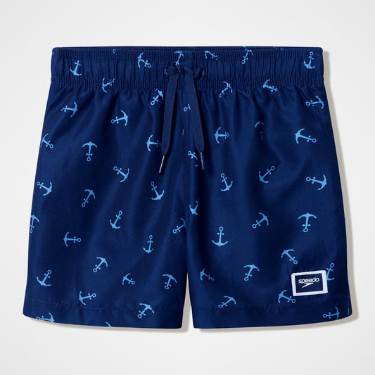 Speedo Boys Printed Swim Shorts Navy