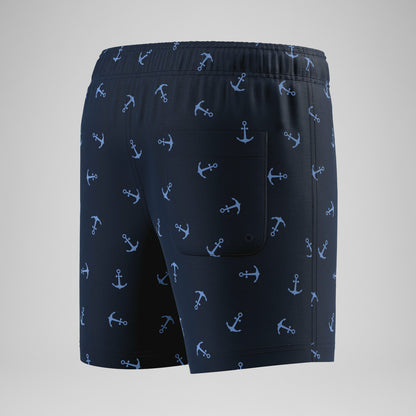 Speedo Boys Printed Swim Shorts Navy