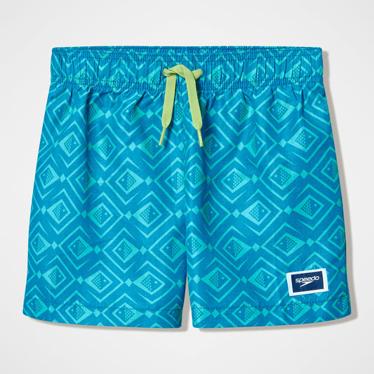 Speedo Boys Printed Swim Shorts Turquoise
