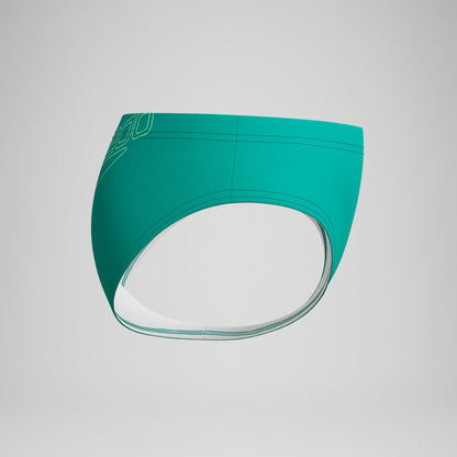 Speedo Boys Logo Brief Turquoise