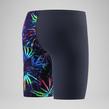 Speedo Boys Printed V-Cut Jammer Navy