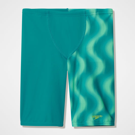 Speedo Boys Printed V-Cut Jammer Turquoise