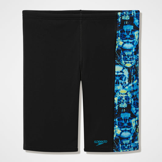 Speedo Boys Printed Panel Jammer Black/Blue