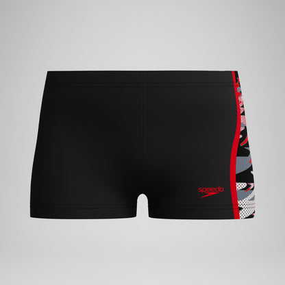 Speedo Boys Hyperboom Splice Aquashorts Black/Red