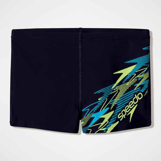 Speedo Boys Medley Logo Aquashorts Black/Green