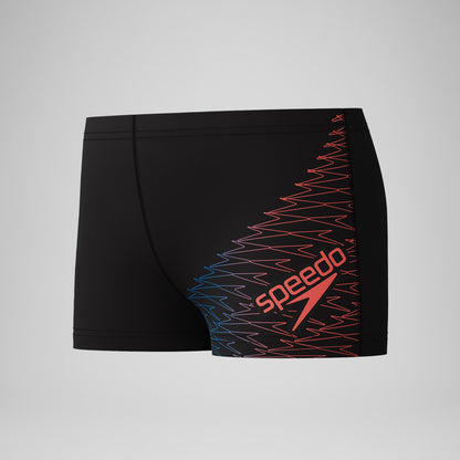 Speedo Boys Medley Logo Aquashorts Black/Orange