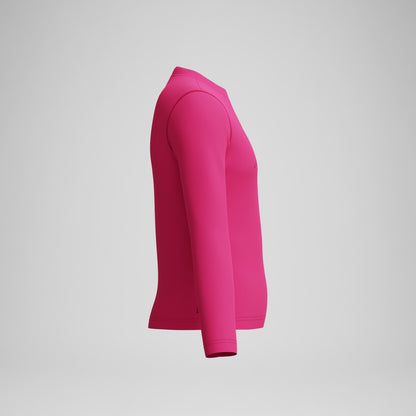 Speedo Junior Classic Logo Long Sleeve Rashguard Pink