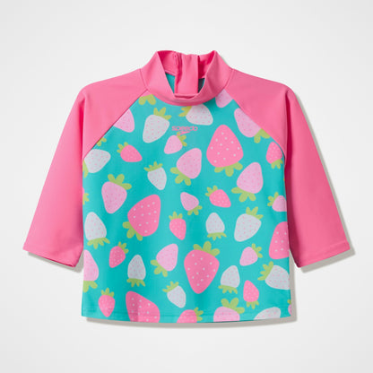 Speedo Infant Long Sleeve Printed Rashguard Aqua Breeze