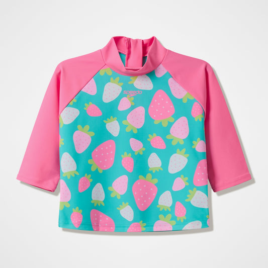 Speedo Infant Long Sleeve Printed Rashguard Aqua Breeze