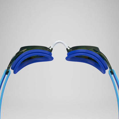 Speedo Junior Vanquisher 3.0 Mirror Goggles Blue/Gold