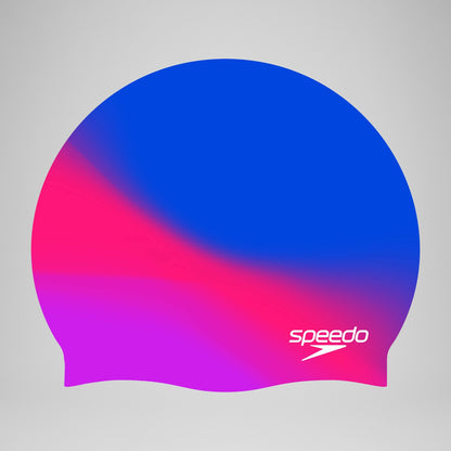 Speedo Junior Multi Colour Silicone Cap Blue/Pink