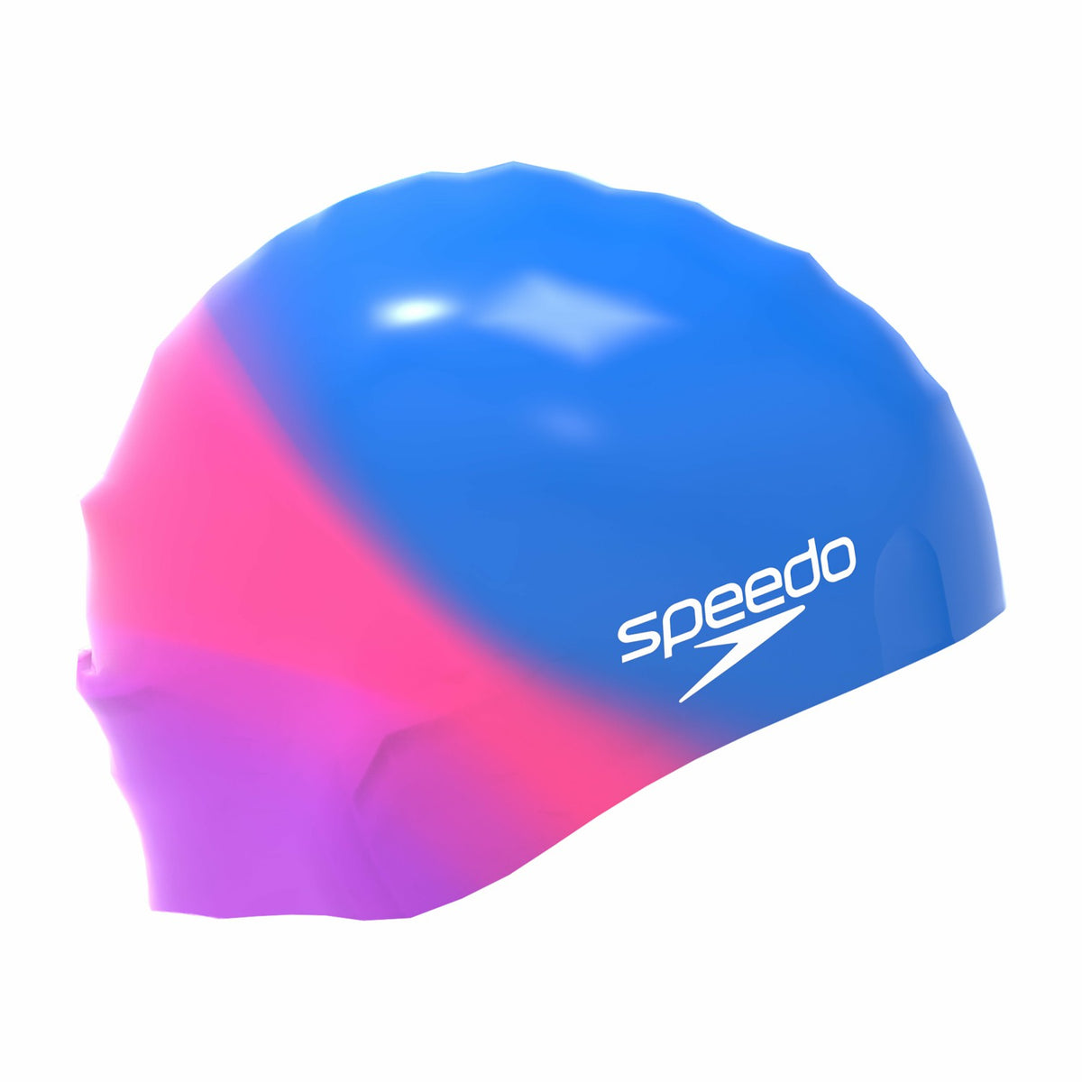 Speedo Junior Multi Colour Silicone Cap Blue/Pink