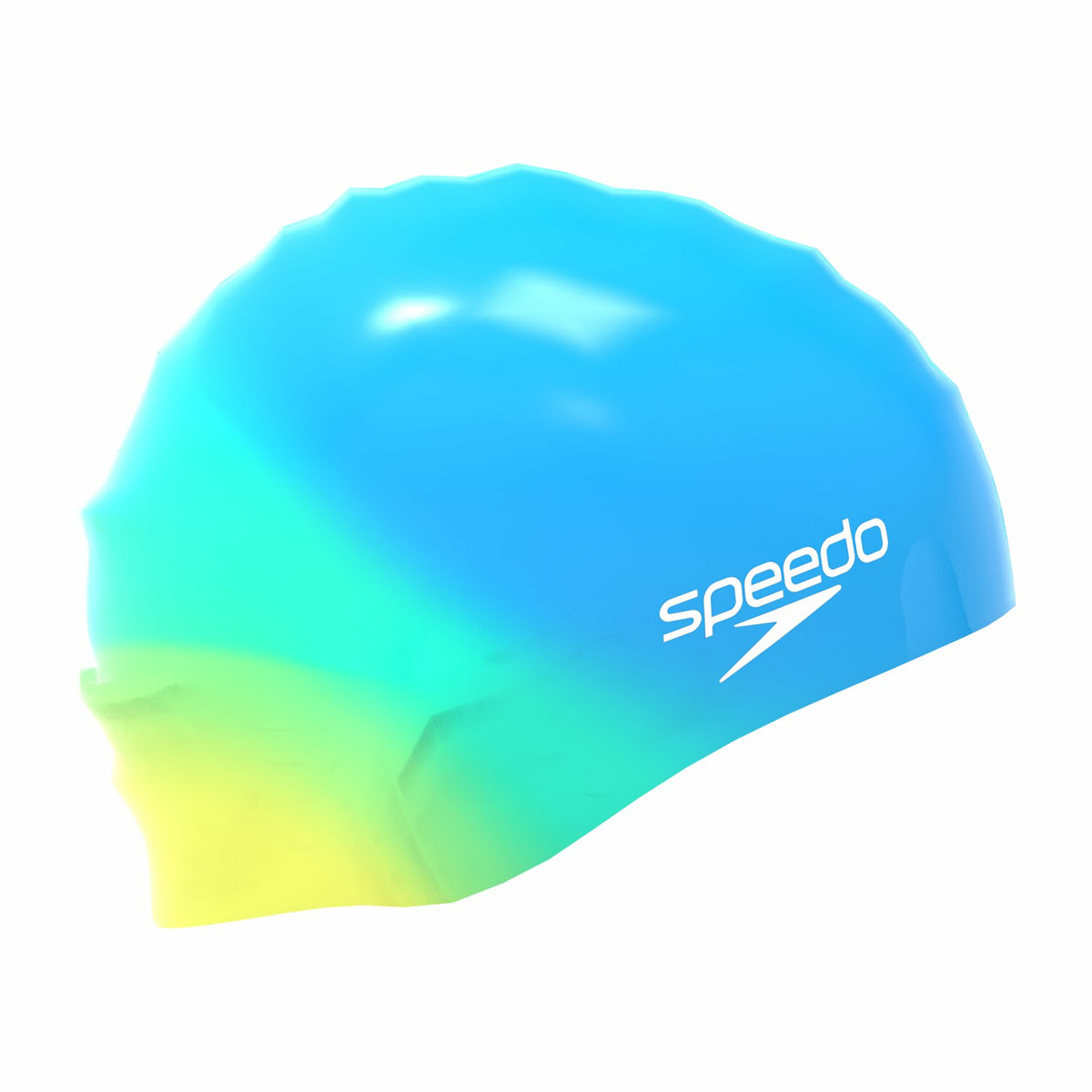 Speedo Junior Multi Colour Silicone Cap Blue