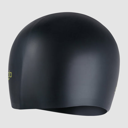 Speedo Junior Long Hair Silicone Cap Black/Green