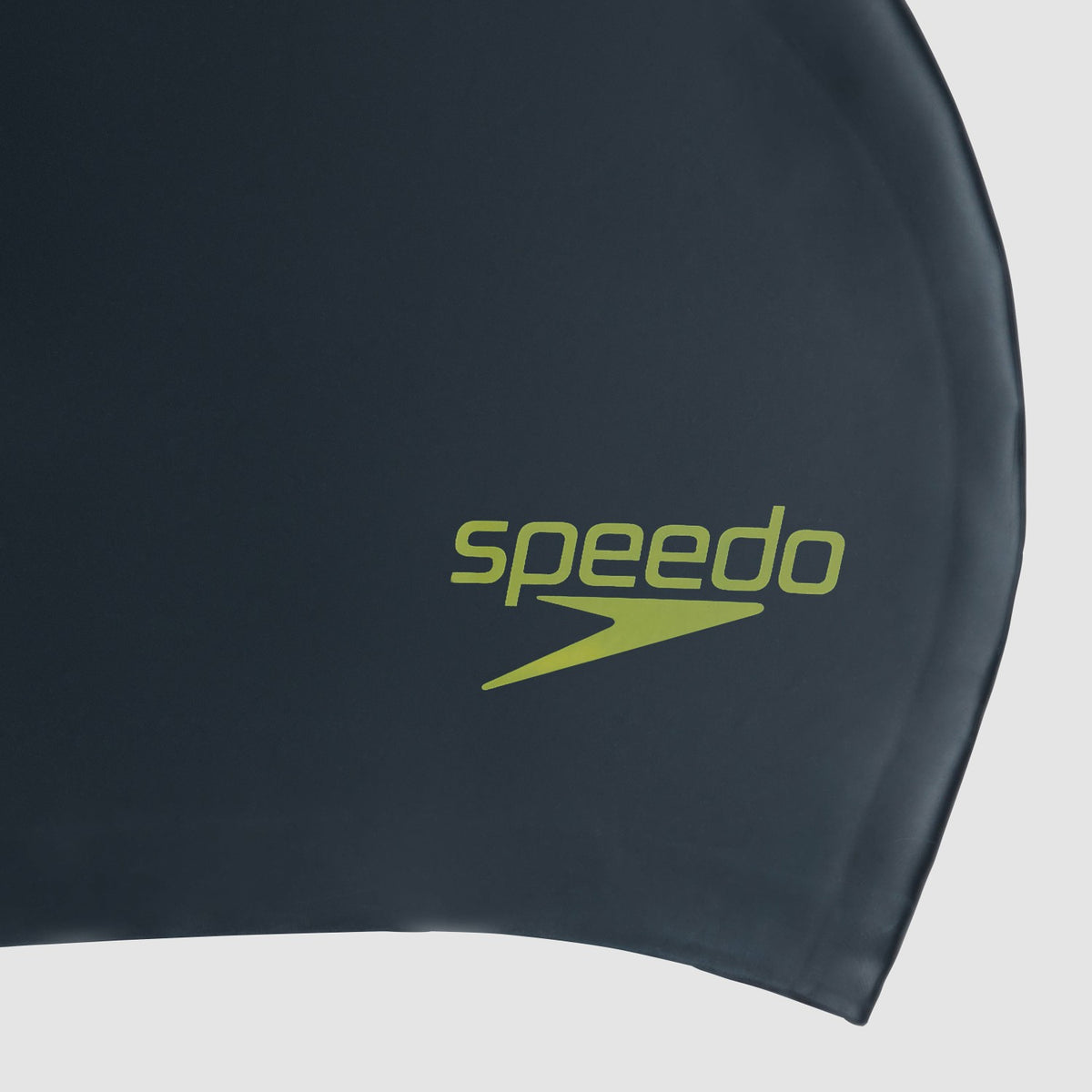 Speedo Junior Long Hair Silicone Cap Black/Green