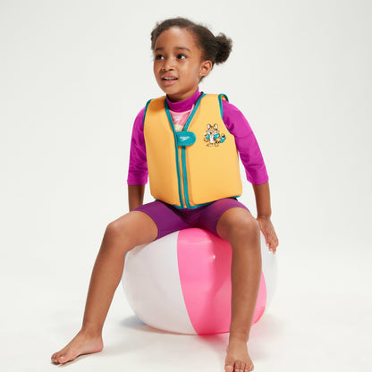 Speedo Infant Learn to Swim Aanadi Bengali Tiger Cub Float Vest Orange