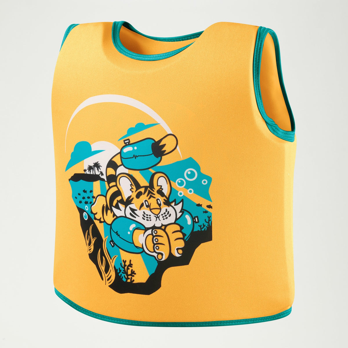 Speedo Infant Learn to Swim Aanadi Bengali Tiger Cub Float Vest Orange