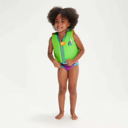 Speedo Infant Learn to Swim Chima African Penguin Float Vest Green