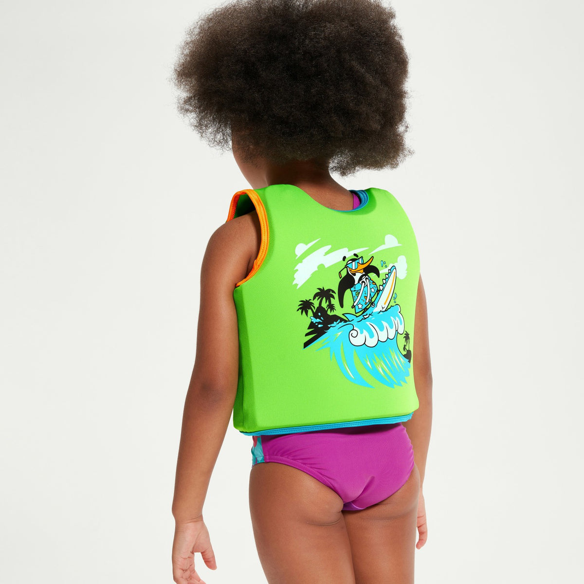 Speedo Infant Learn to Swim Chima African Penguin Float Vest Green
