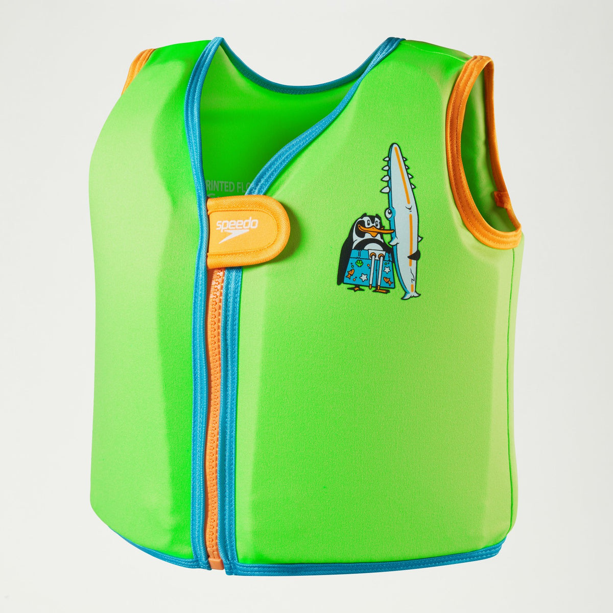 Speedo Infant Learn to Swim Chima African Penguin Float Vest Green