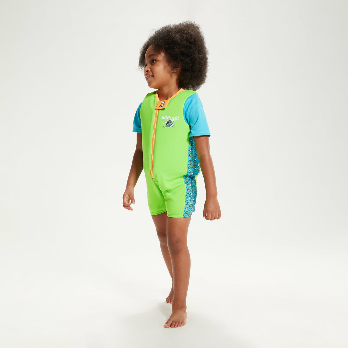 Speedo Infant Learn to Swim Chima African Penguin Float Suit Green