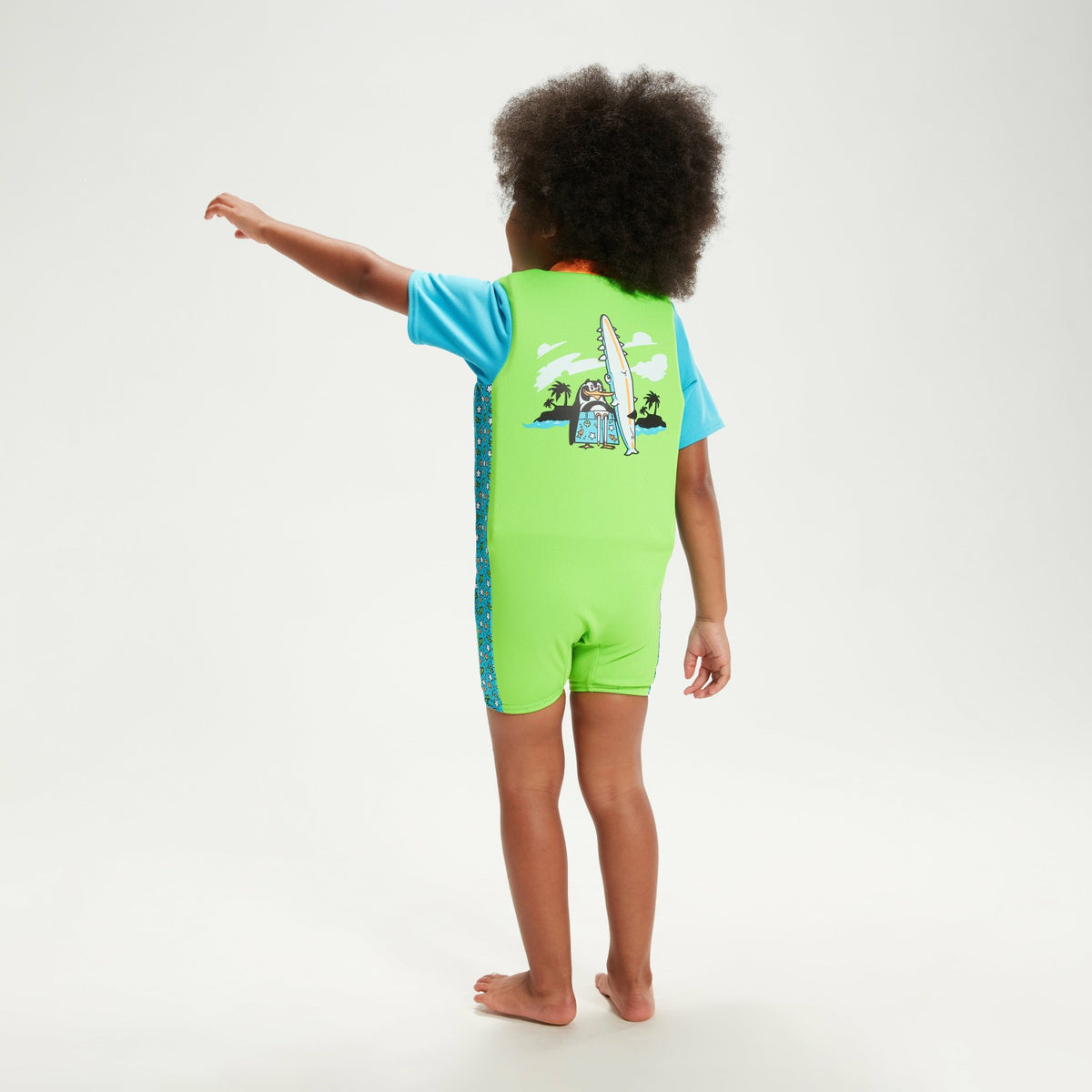 Speedo Infant Learn to Swim Chima African Penguin Float Suit Green