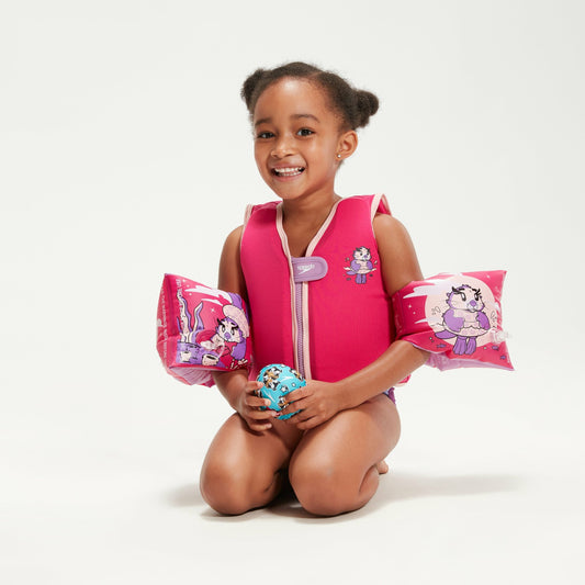 Speedo Infant Learn to Swim Aria Sea Otter Float Vest Pink